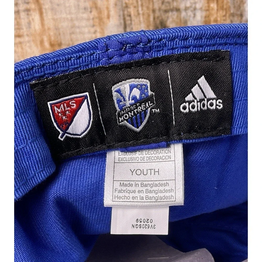 MLS Montreal Impact Boys YOUTH Fitted Adidas Hat NEW